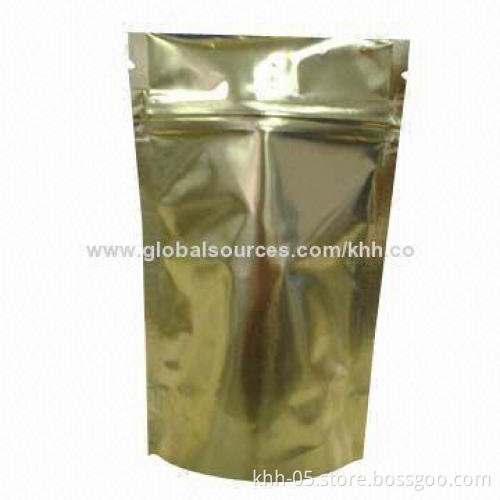 Aluminum foil zip lock bag, customized sizes and printing are accepted
